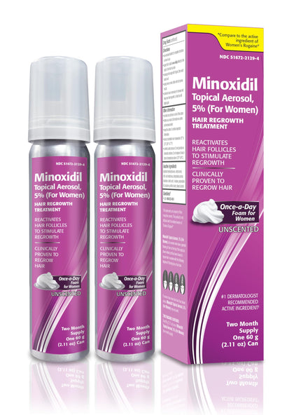 TARO Minoxidil Mousse 5% pour Femmes, vue avant