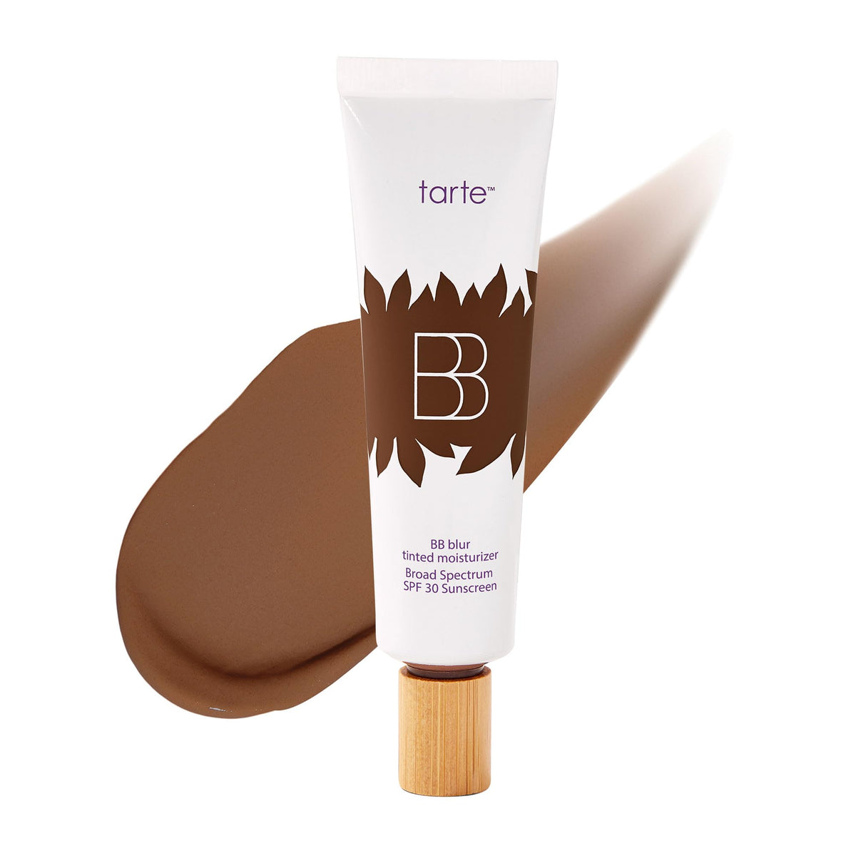 tarte BB blur crème teintée SPF 30 en tube, couleur acajou