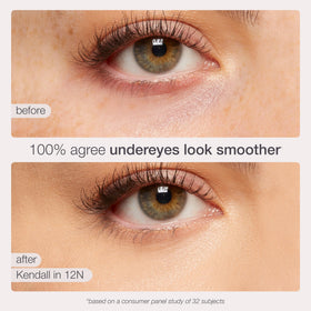 tarte concealer 12N Medium-Coverage texture sur la main