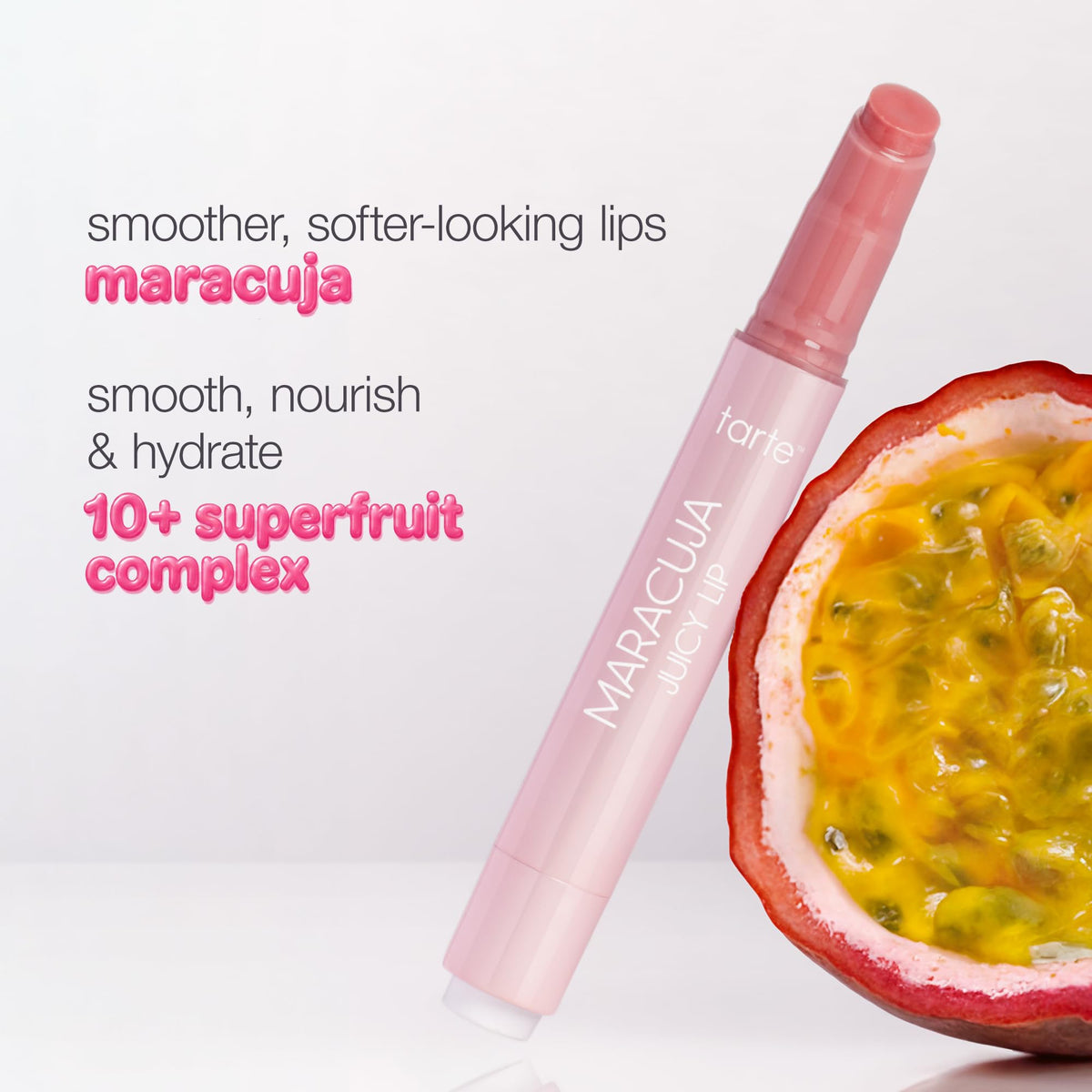 Tarte Maracuja Juicy Lip Balm Gloss 20g avec fruits exotiques