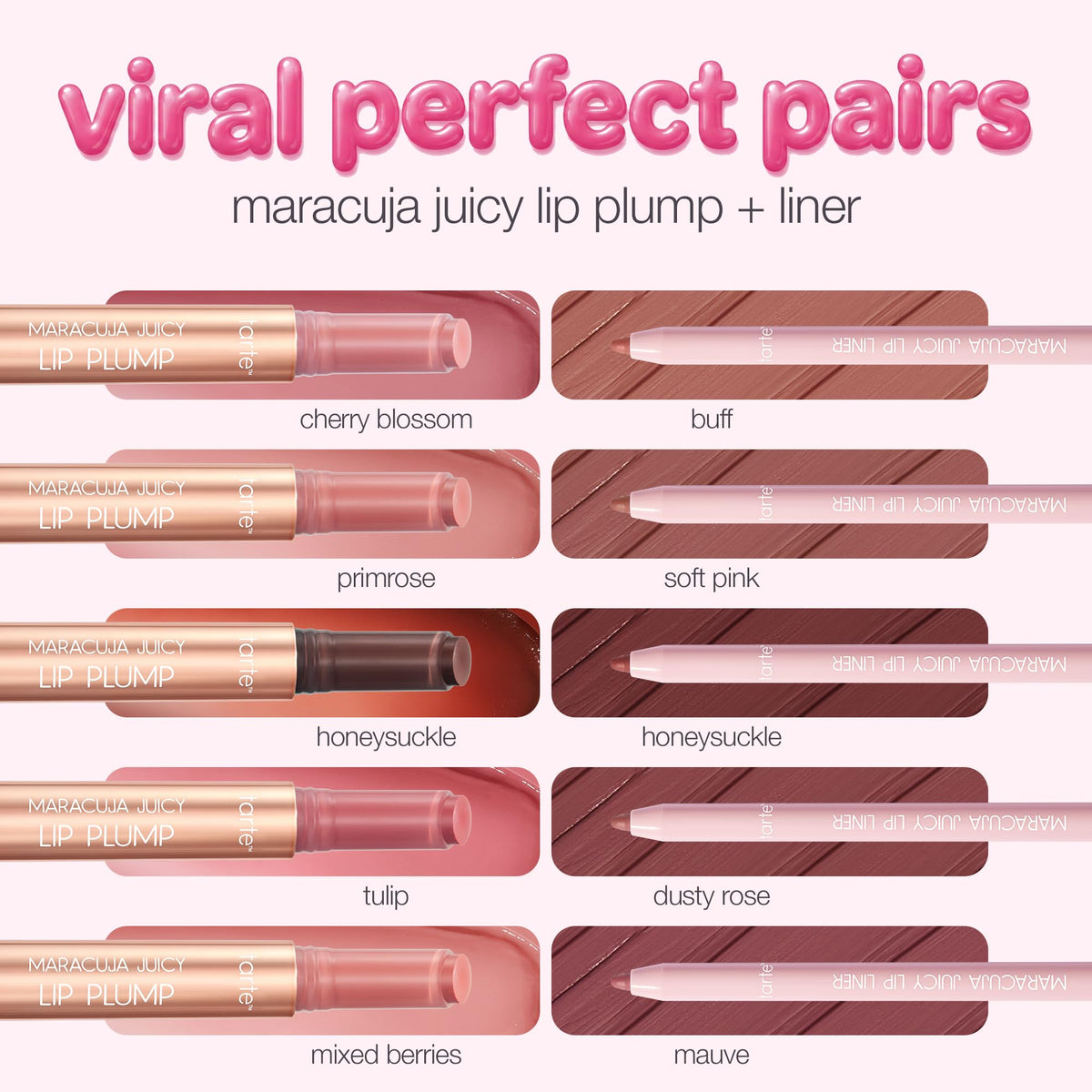 tarte Maracuja Juicy Lip Liner mauve avec embout