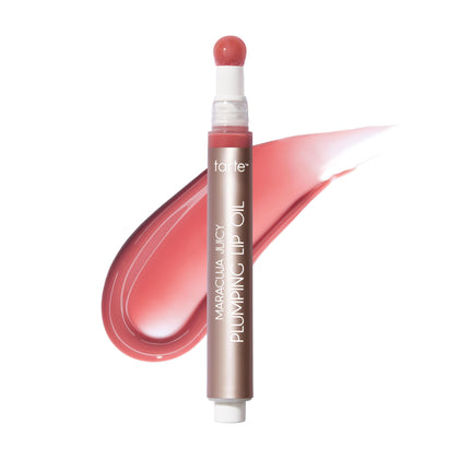 tarte Maracuja Juicy Lip Oil 10g vue avant avec finition brillante
