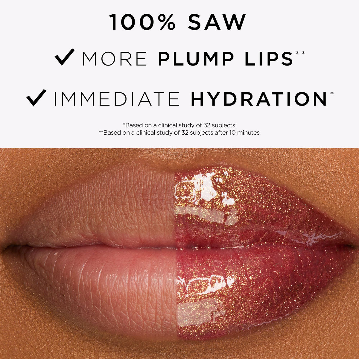 tarte Maracuja Juicy Lip Oil texture sur les lèvres