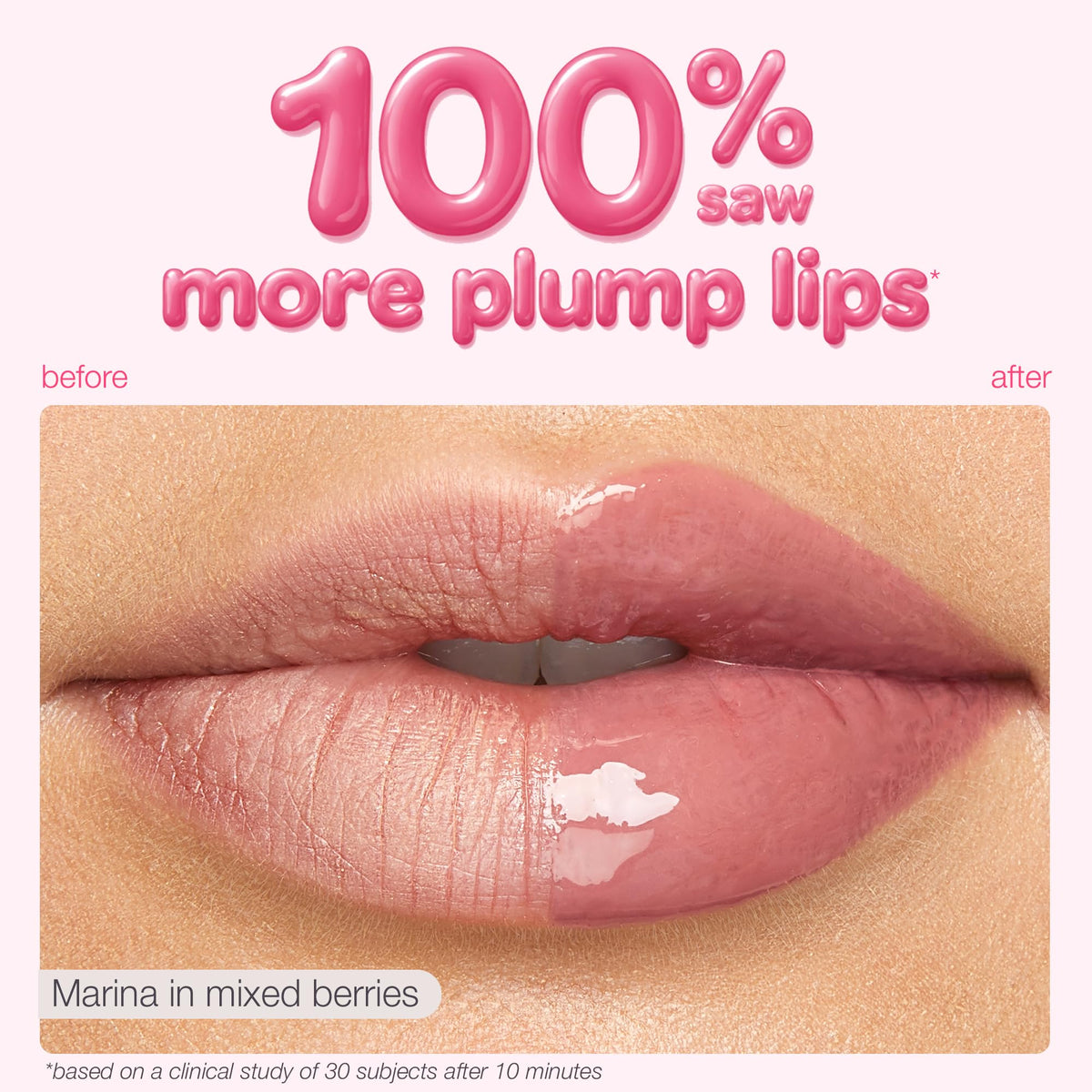 tarte Maracuja Juicy Lip Plump texture sur les lèvres