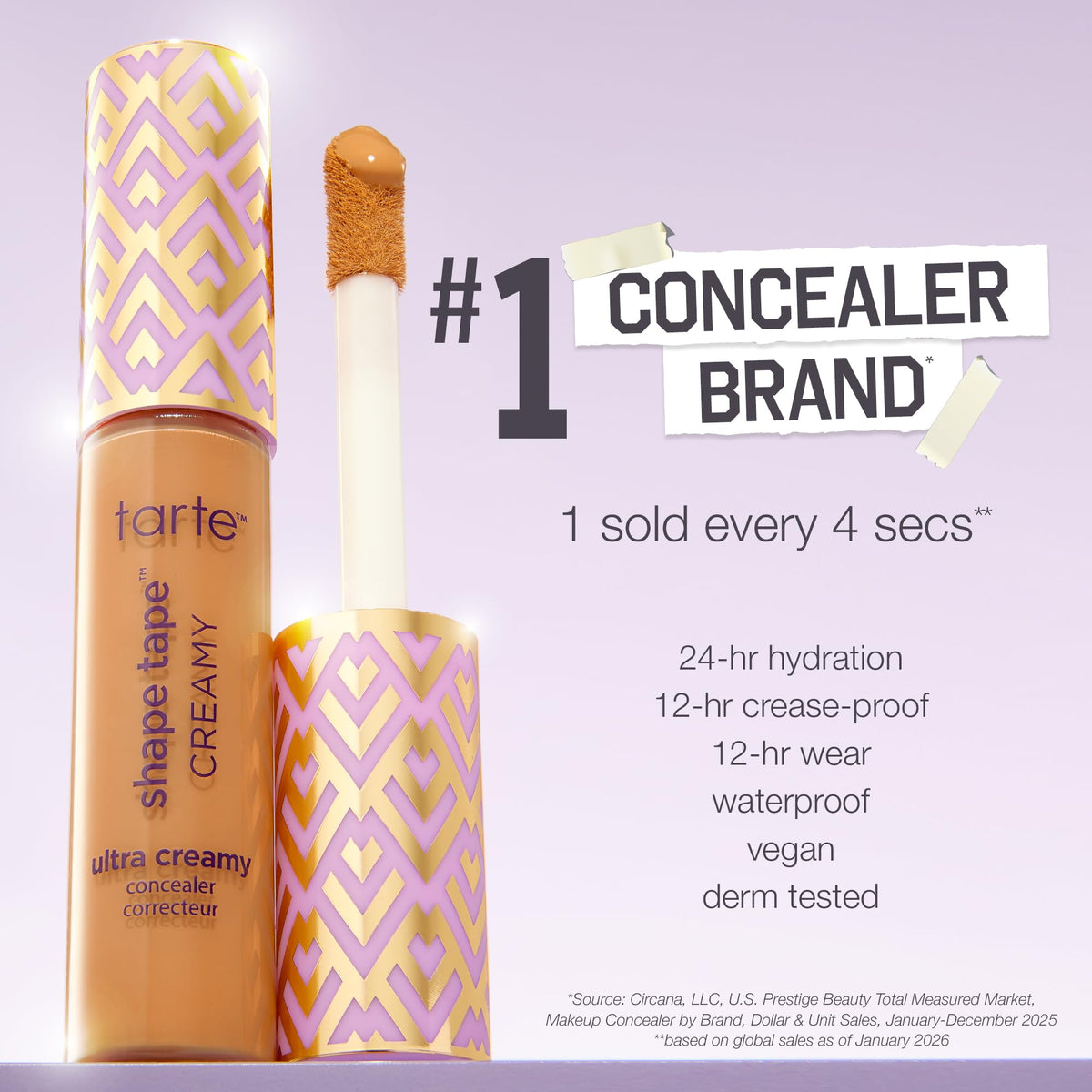 Tarte Shape Tape concealer 9g on makeup vanity