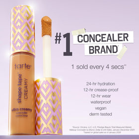 Tarte Shape Tape concealer 9g on makeup vanity