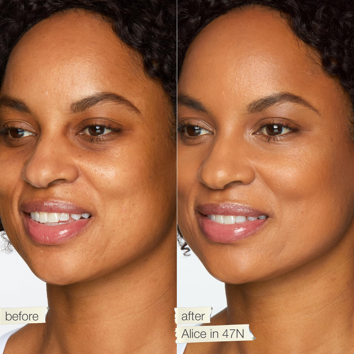 tarte Tarte Face Tape Foundation 47N texture de fond de teint sur la main