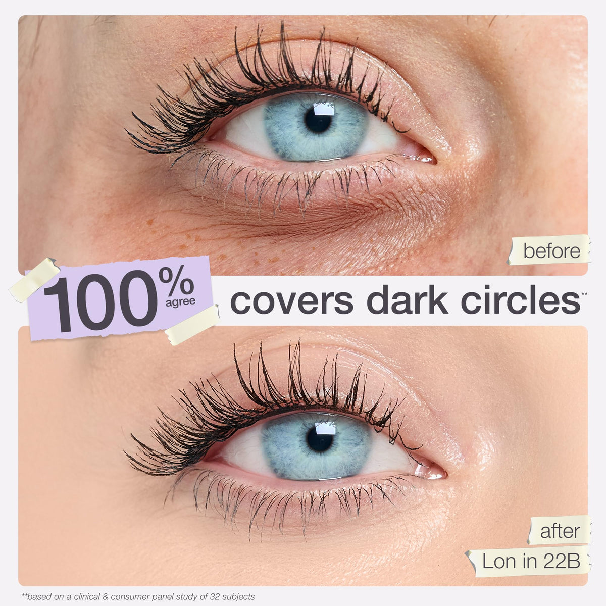 tarte Tarte Shape Tape Concealer 20S Light Sand texture swatch