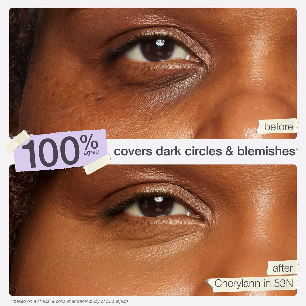 tarte Tarte Shape Tape Concealer 36S sur peau avec application