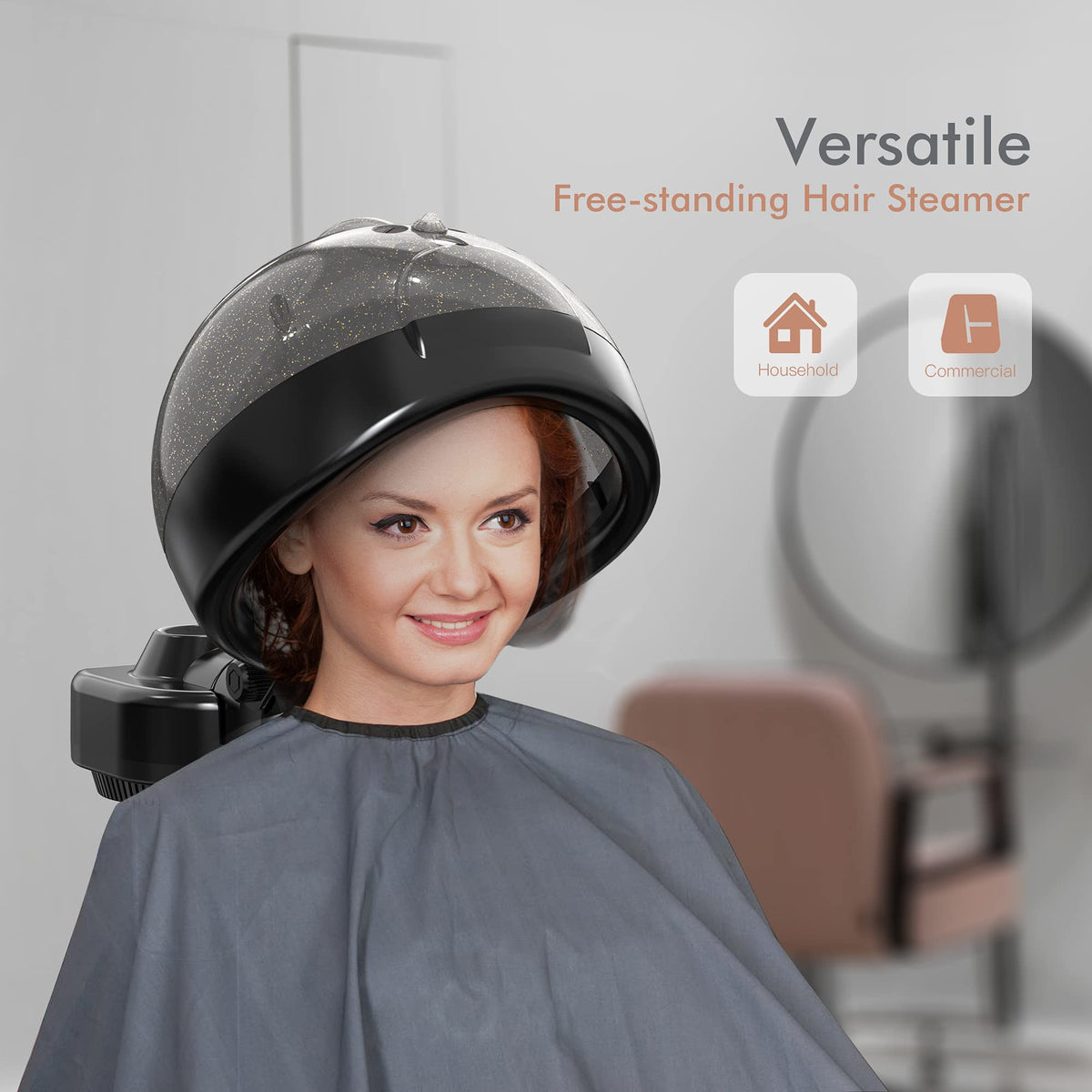 TASALON Steamer Capillaire Professionnel avec huile capillaire