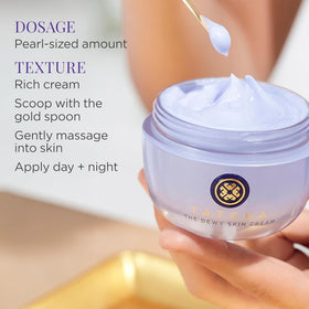 TATCHA Crème Hydratante Riche ouverte avec cuillère