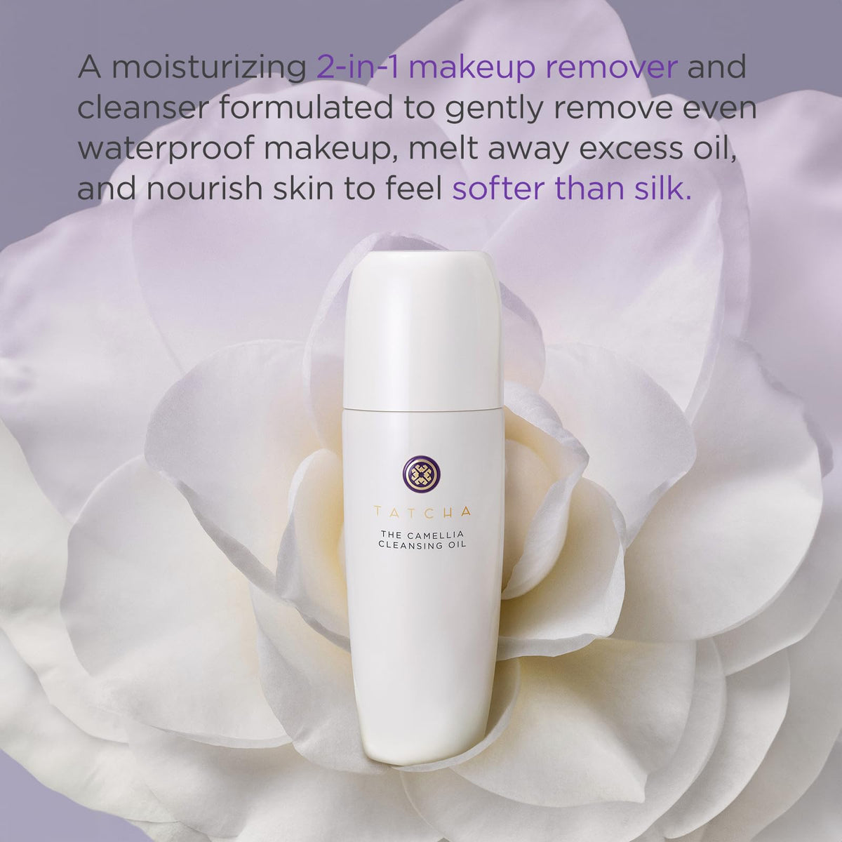 TATCHA Huile Nettoyante Camélia 2-en-1 200g avec étiquette