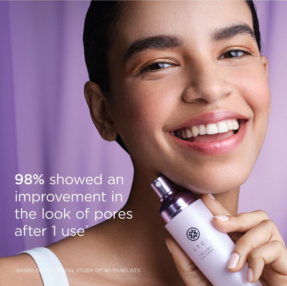 TATCHA Primer Liquide Soie packaging élégant