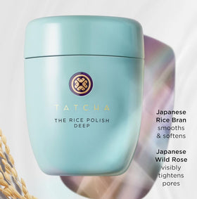 TATCHA The Rice Polish Exfoliant Enzymatique 140g utilisation sur peau