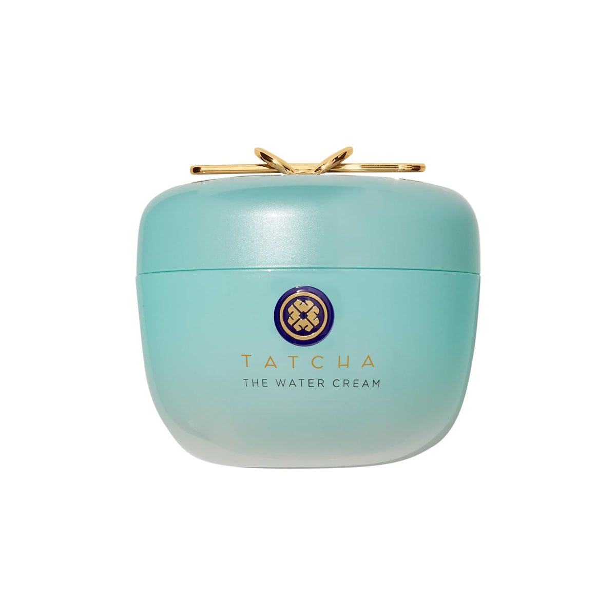 TATCHA The Water Cream 168g vue avant avec couvercle doré