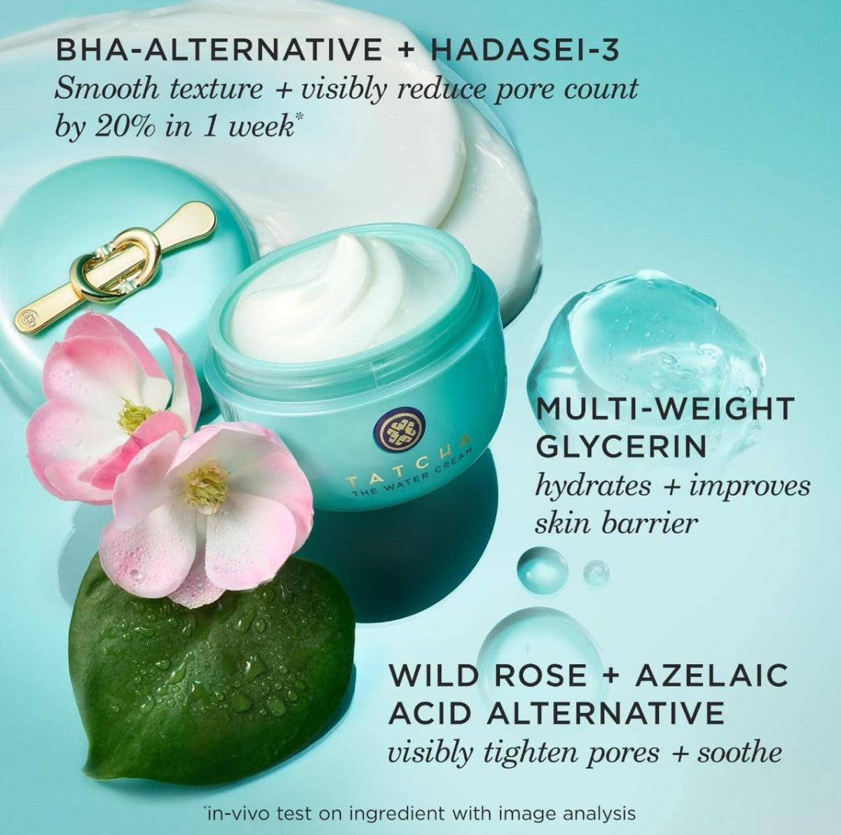 TATCHA The Water Cream 168g vue de côté