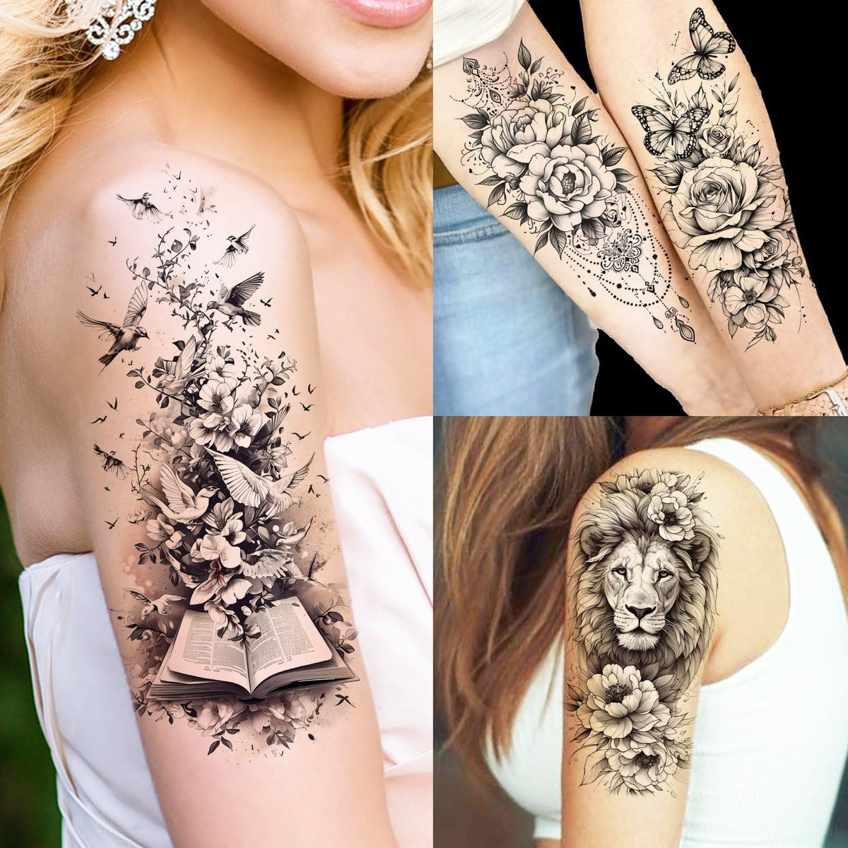 Tatouages temporaires sur les mains et les doigts