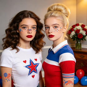 Tatouages temporaires Yazhiji avec motifs de feux d'artifice