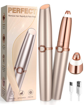 TeethBliss épilateur à sourcils rechargeable avec lumière LED