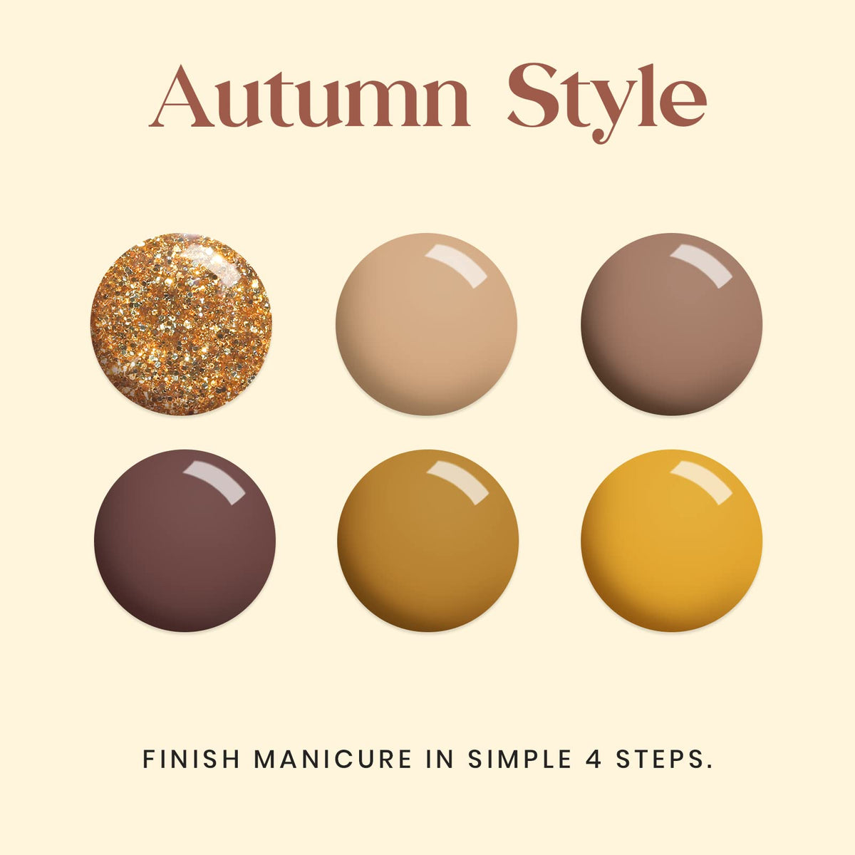 teinte 307 du vernis à ongles gel caramel de beetles
