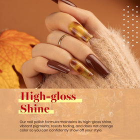 teinte 309 du vernis à ongles gel caramel de beetles