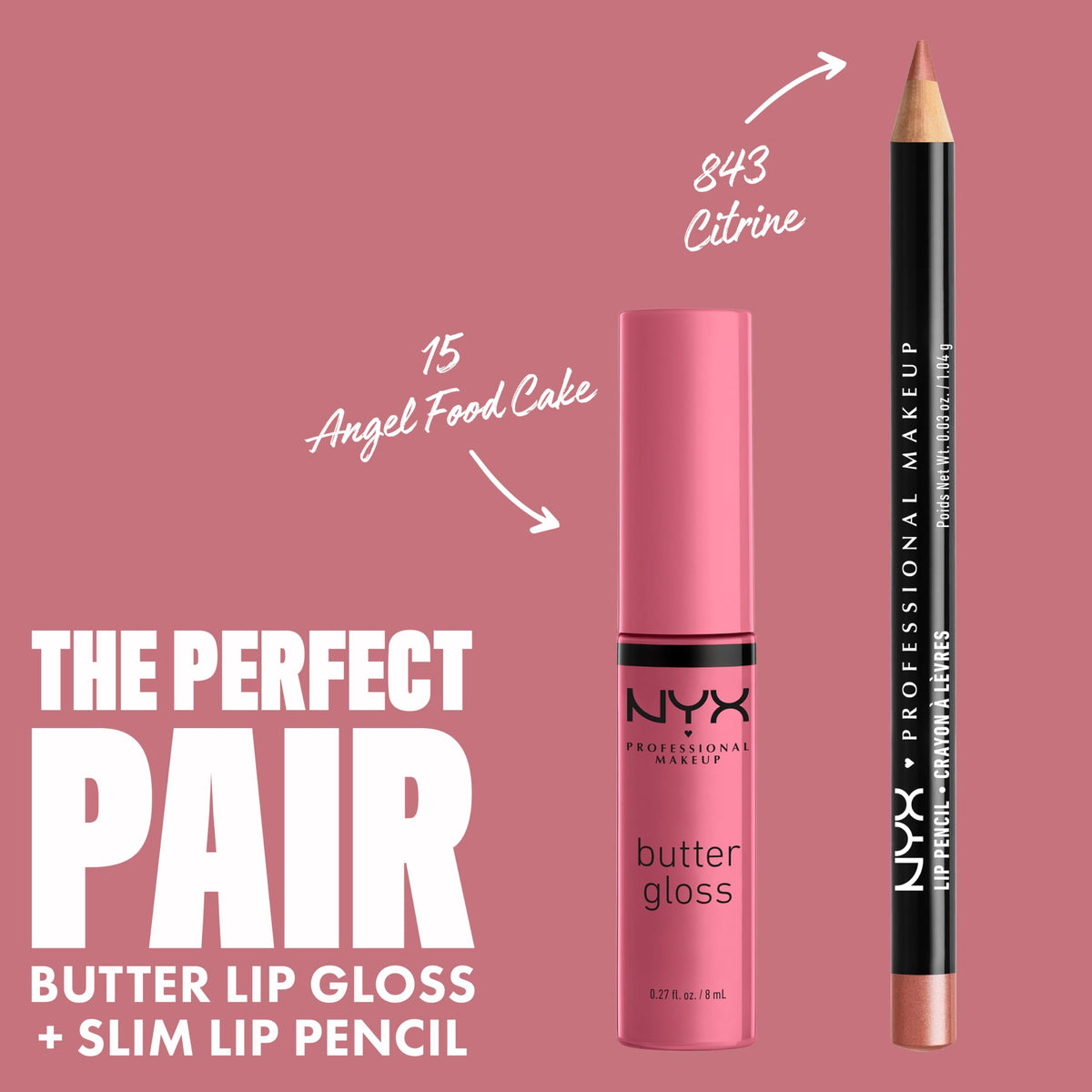 Teinte Angel Food Cake du gloss à lèvres NYX