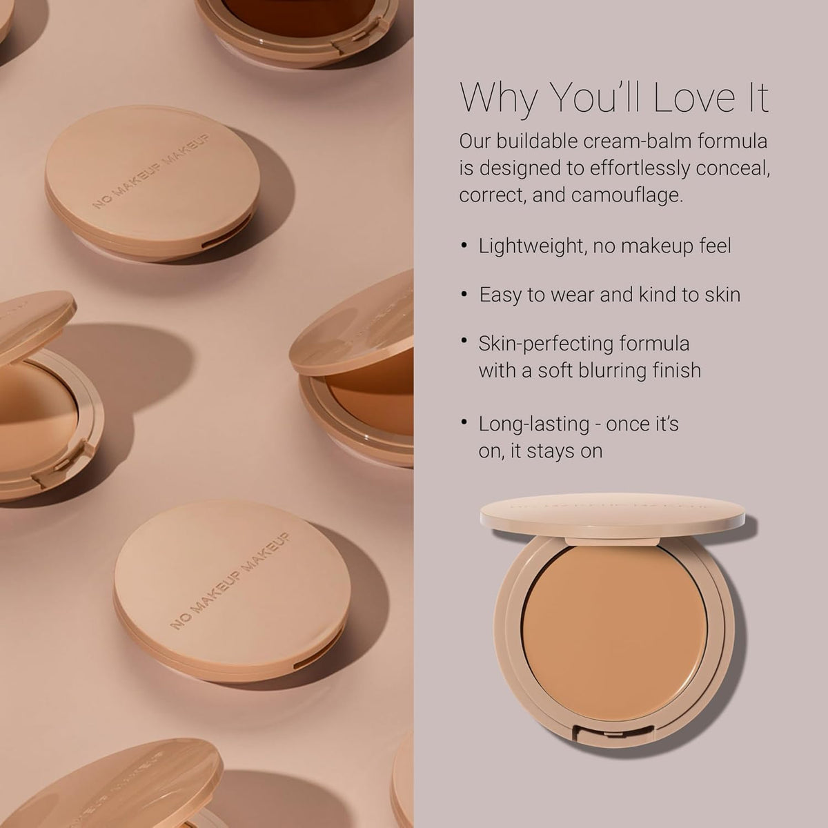 Teinte Light Medium du fond de teint No Makeup Makeup