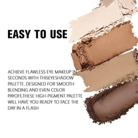 Teinte marron foncé de la palette evpct pour smoky eyes