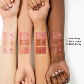Teinte rose douce du baume à lèvres Clinique Almost Lipstick Pink Honey