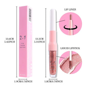 Teintes disponibles du combo de maquillage pour lèvres evpct