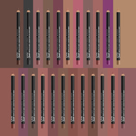 Teintes disponibles du crayon à lèvres NYX Suede Matte