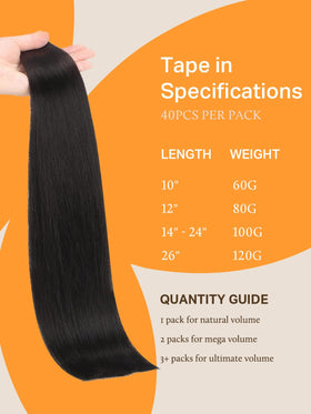 Teintes disponibles pour les extensions de cheveux DOORES