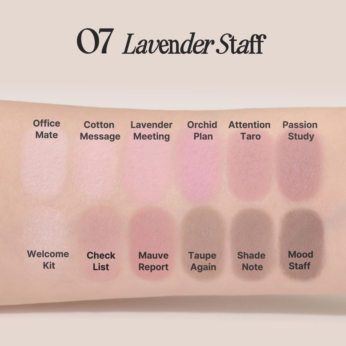 Teintes mates de la palette CLIO mises en valeur