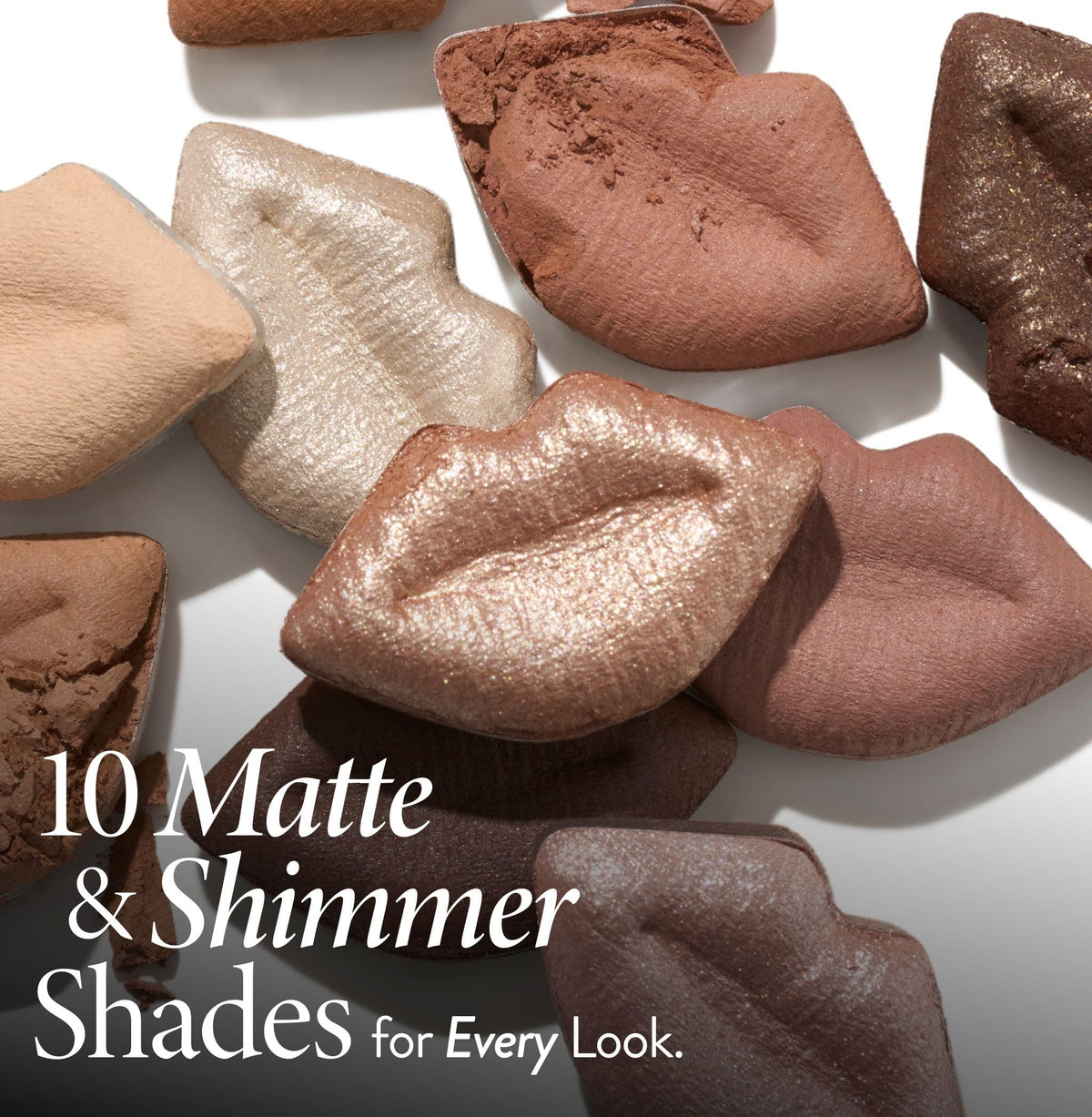 Teintes neutres de la palette Baked Kisses