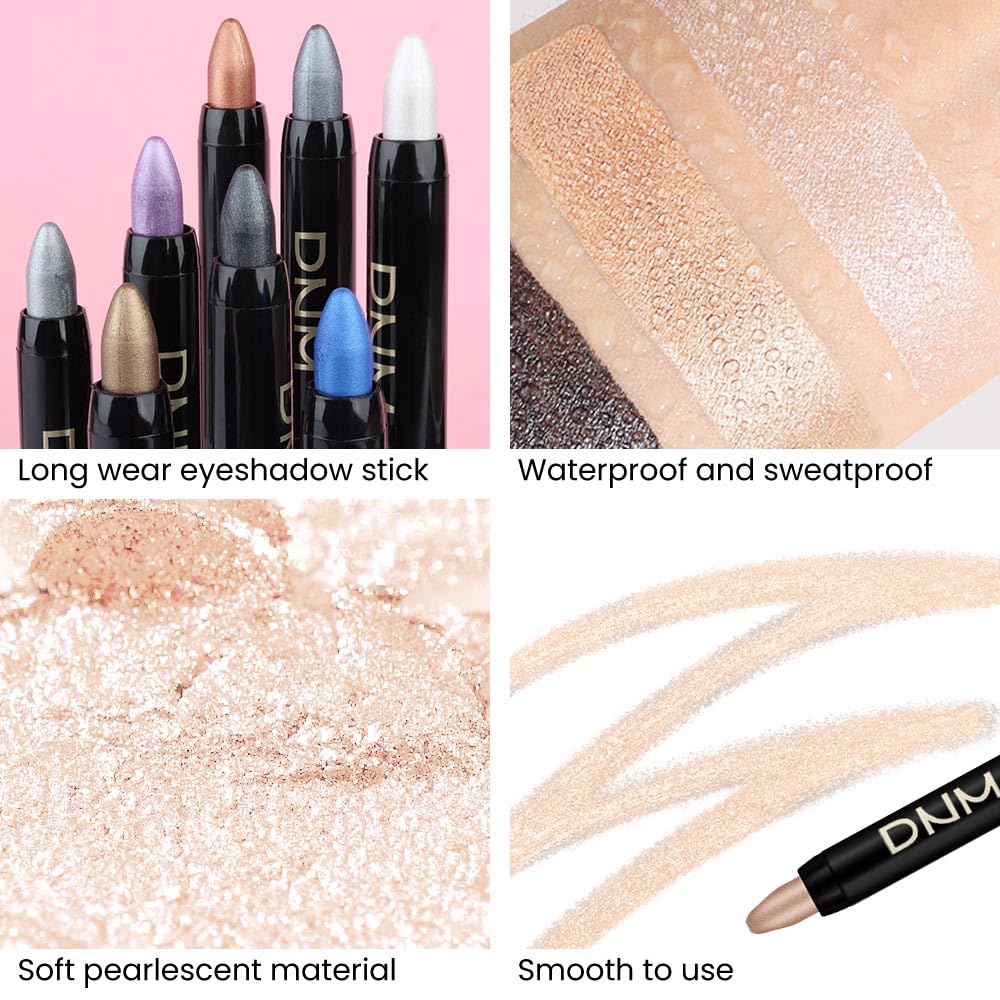 Teintes perle blanche et mocha des crayons ombre à paupières evpct
