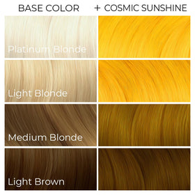 Teinture capillaire ARCTIC FOX Cosmic Sunshine 236 ml sur cheveux éclaircis