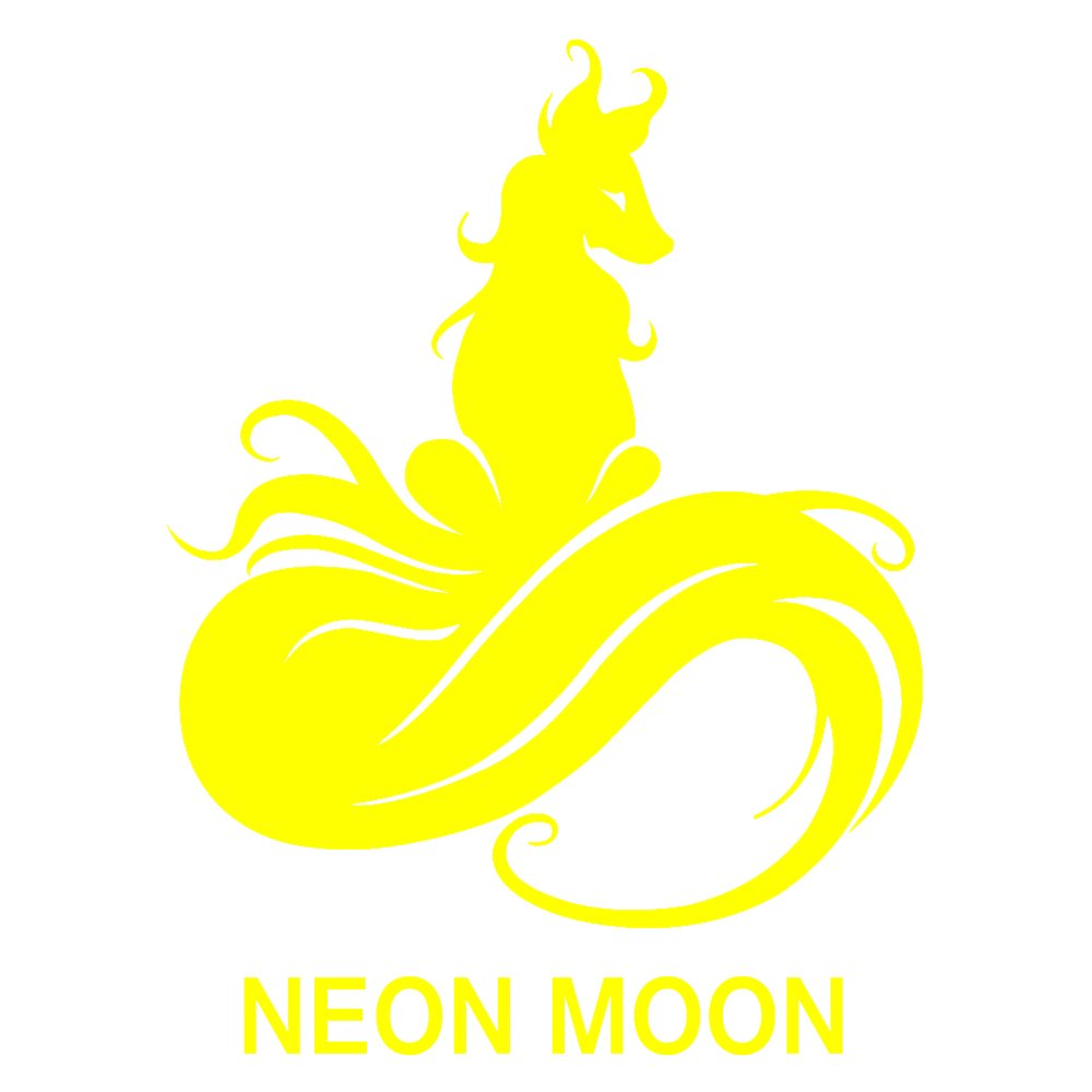 Teinture capillaire ARCTIC FOX Neon Moon montrant son effet sous lumière noire