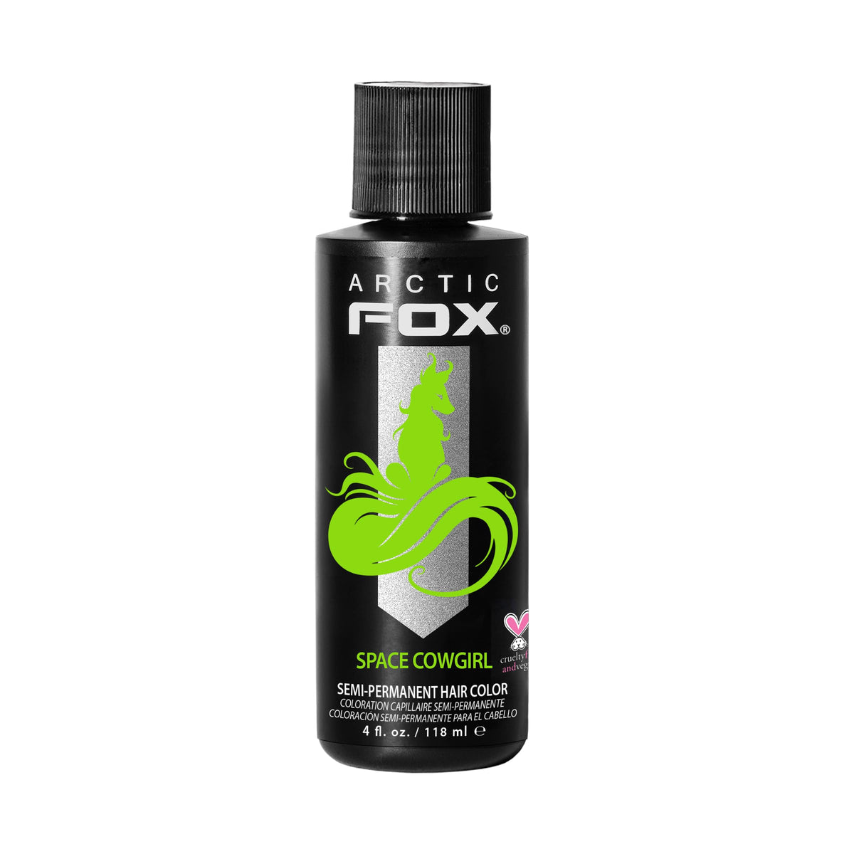 Teinture capillaire ARCTIC FOX Space Cowgirl vert électrique 140g vue de face