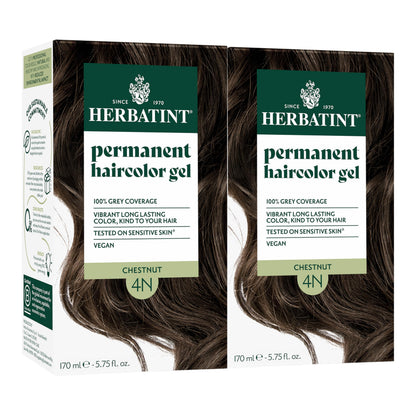 Teinture capillaire Herbatint 4N Châtaigne vue avant