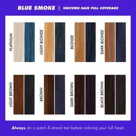 Teinture capillaire Lime Crime Blue Smoke 249g couleur sur cheveux