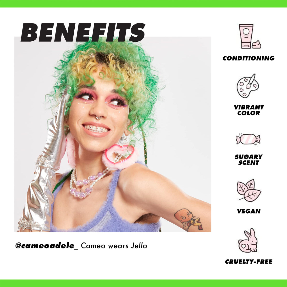 Teinture capillaire Lime Crime Jello dans son emballage
