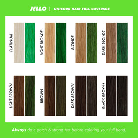 Teinture capillaire Lime Crime Jello sur un fond coloré