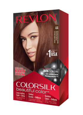Teinture cheveux REVLON ColorSilk 44 Marron Rougeâtre vue de face