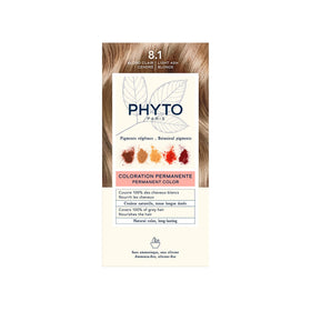 Teinture Permanente PHYTO Phytocolor 8.1 Blond Cendré vue de face