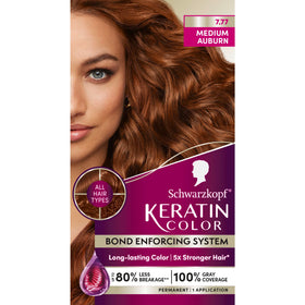 Teinture Schwarzkopf 7.7 Châtain Clair Roux, vue avant
