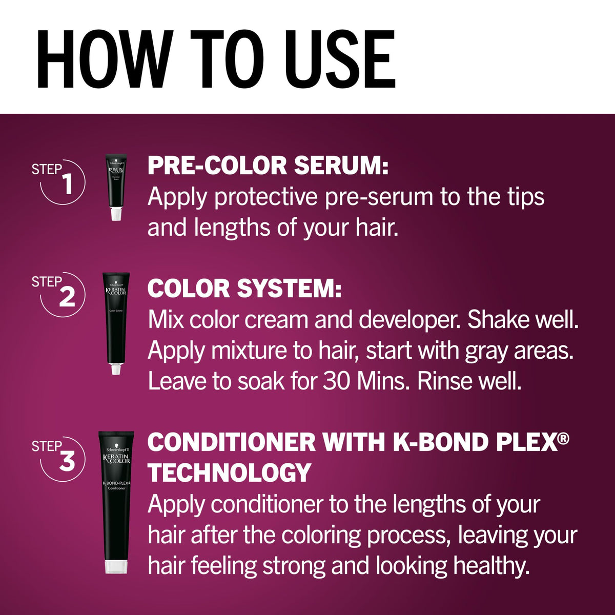 Teinture Schwarzkopf, application à domicile
