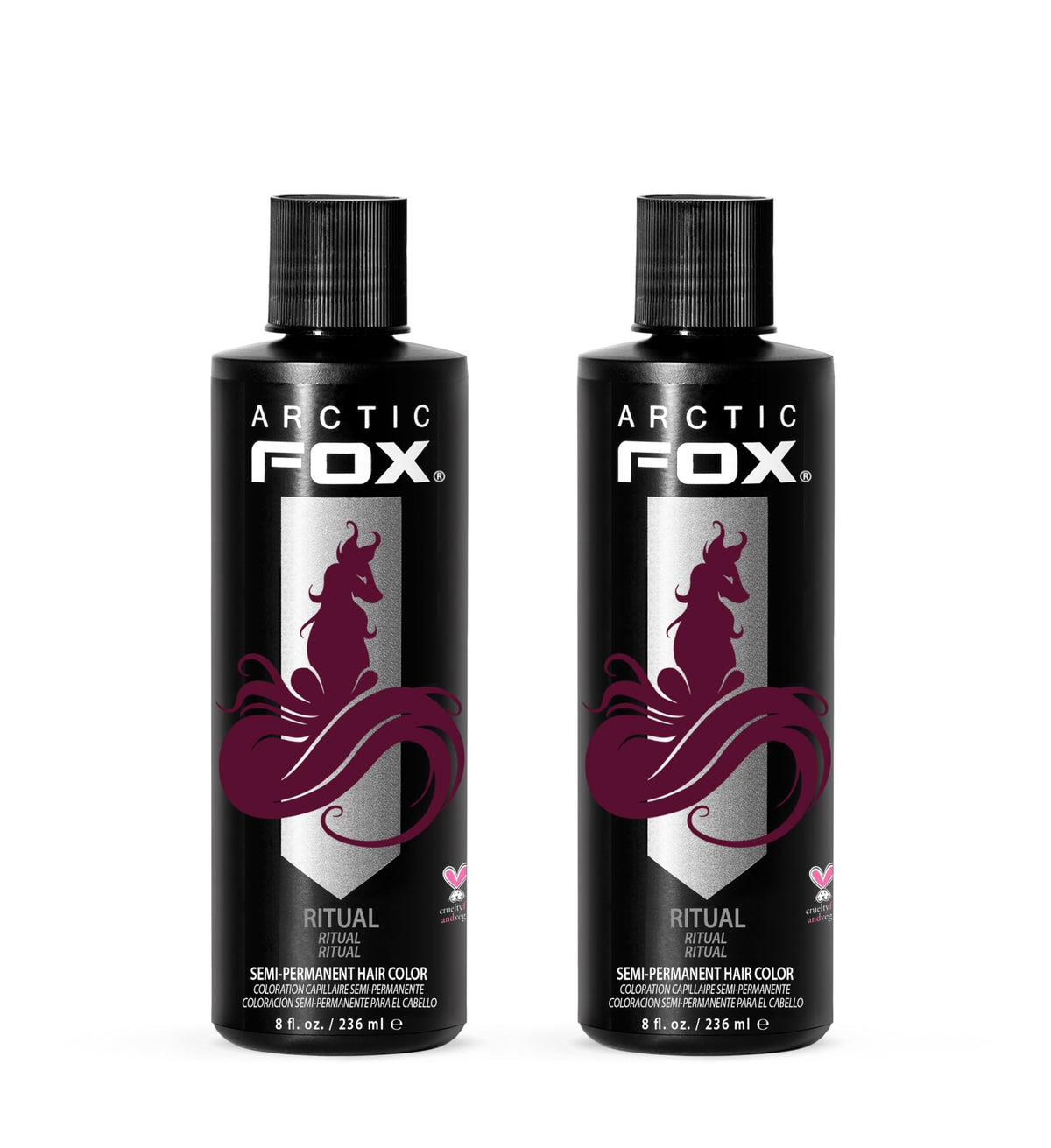 Teinture semi-permanente ARCTIC FOX Rouge Bourgogne 240 ml - avant