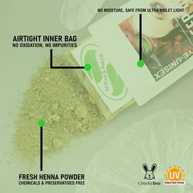 Teinture végétale The Henna Guys 200g, échantillon de couleur