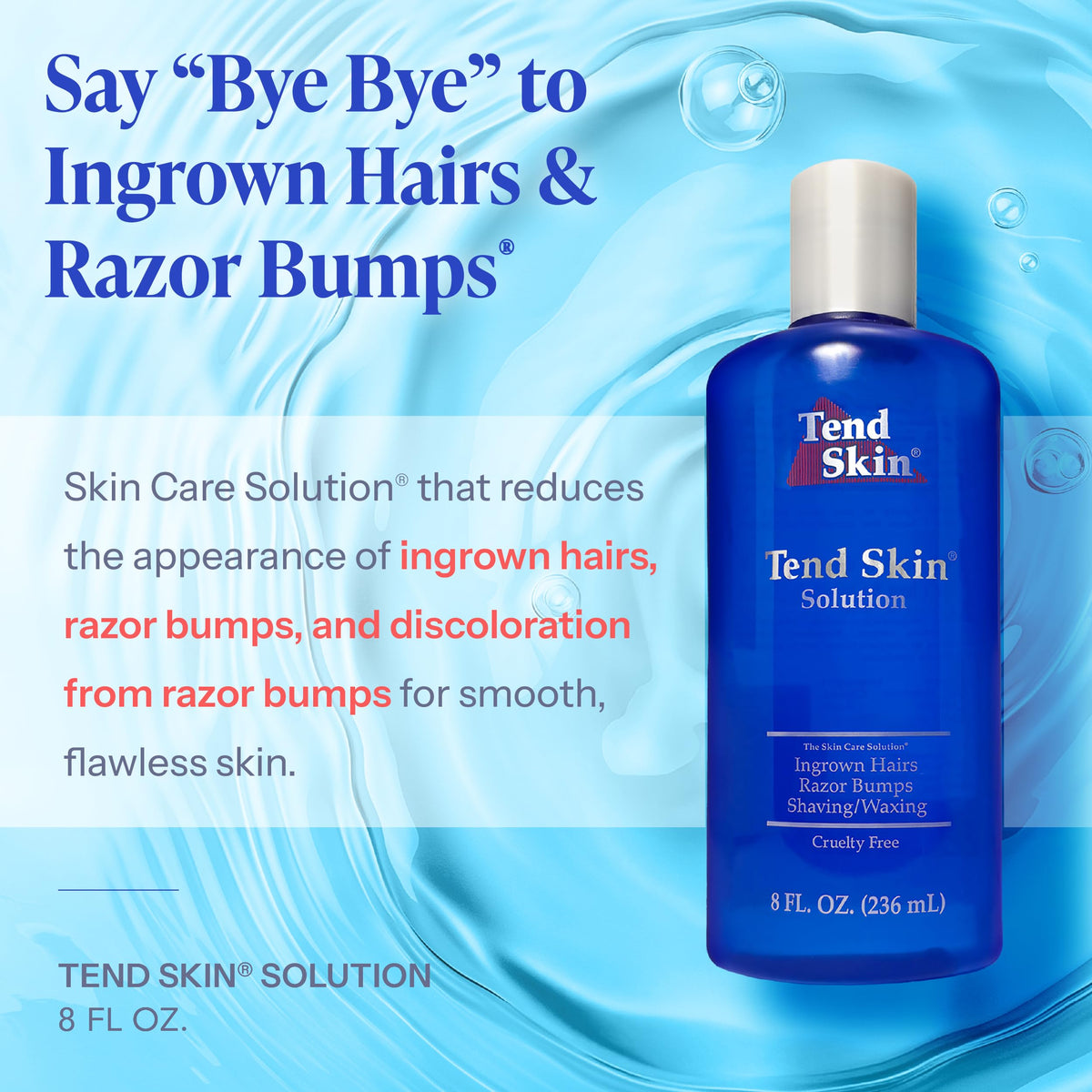 Tend Skin Solution 236 ml avec bouchon ouvert
