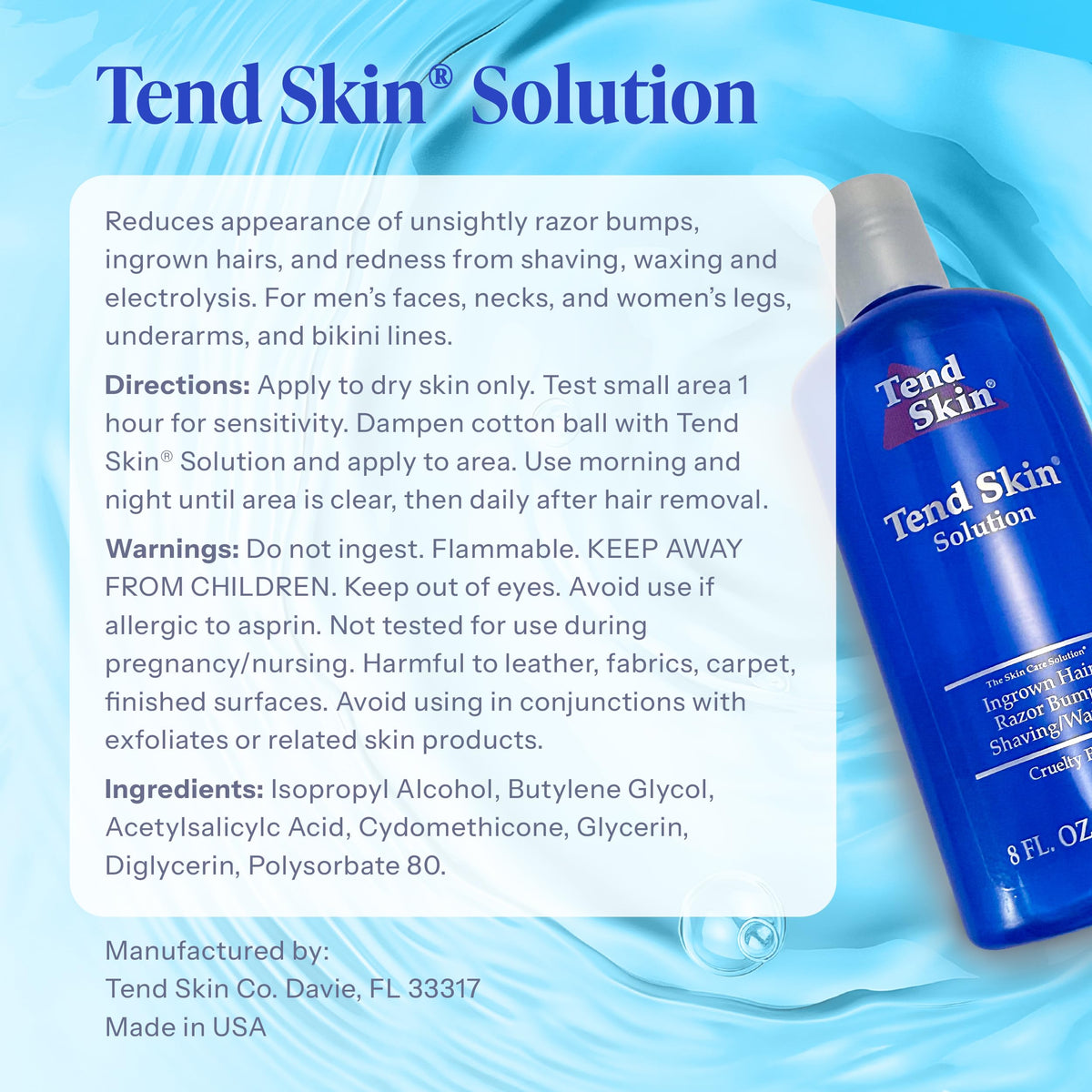 Tend Skin Solution 236 ml sur un fond neutre